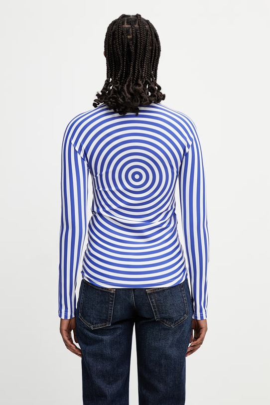 Одяг Jean Paul GAULTIER лонгслів жіночий Target 26.02.W.TO476.J046P.015 блакитний