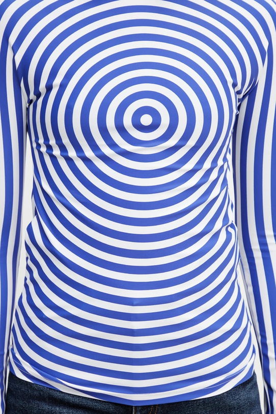 Jean Paul GAULTIER лонгслів жіночий Target блакитний 26.02.W.TO476.J046P.015