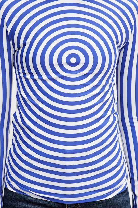 Jean Paul GAULTIER μακρυμάνικο Γυναικείο Target μπλε 26.02.W.TO476.J046P.015