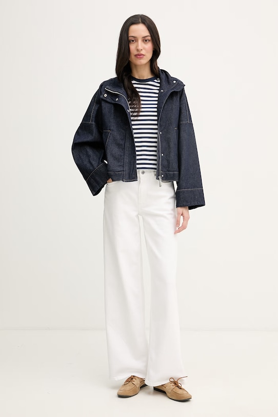 U.S. Polo Assn. longsleeve damskie bawełniane WUP1947 granatowy SS26