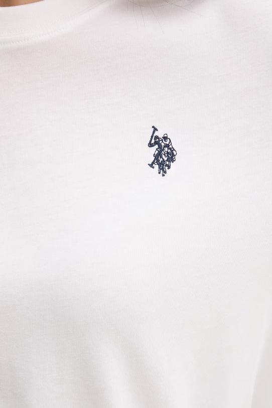 U.S. Polo Assn. tričko s dlhým rukávom dámske bavlnené WUP0785 biela