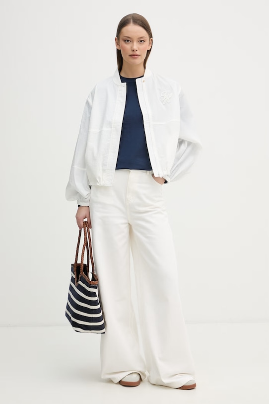 U.S. Polo Assn. Maglietta a maniche lunghe da donna in cotone WUP0785 blu navy SS26