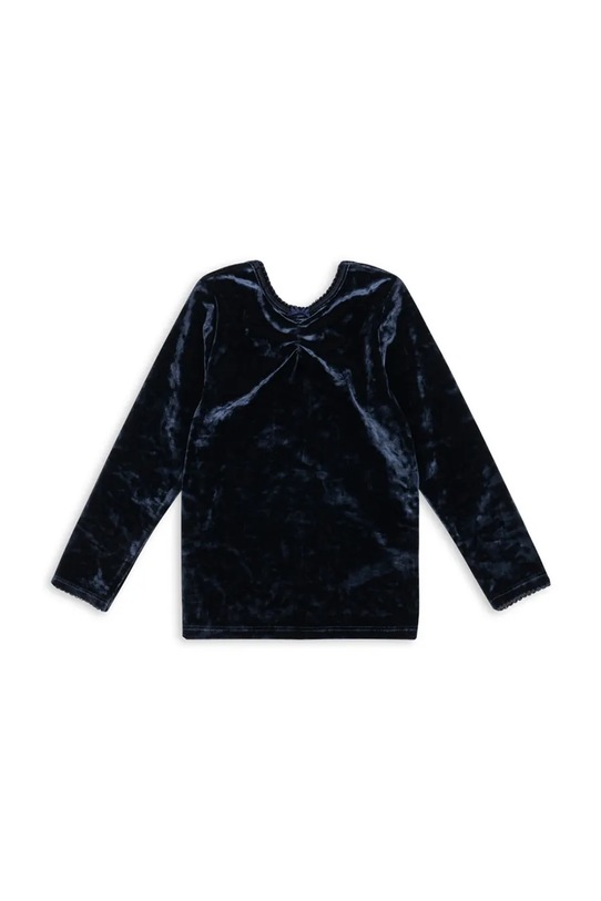 Konges Sløjd longsleeve dziecięcy CARLITO BLOUSE GRS z elastanem granatowy KS104244.PreSpring