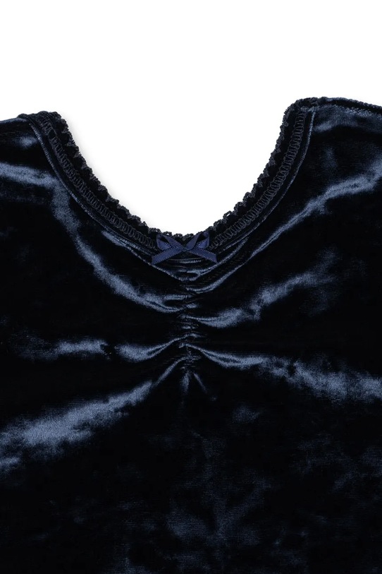Dziewczynka Konges Sløjd longsleeve dziecięcy CARLITO BLOUSE GRS KS104244.PreSpring granatowy