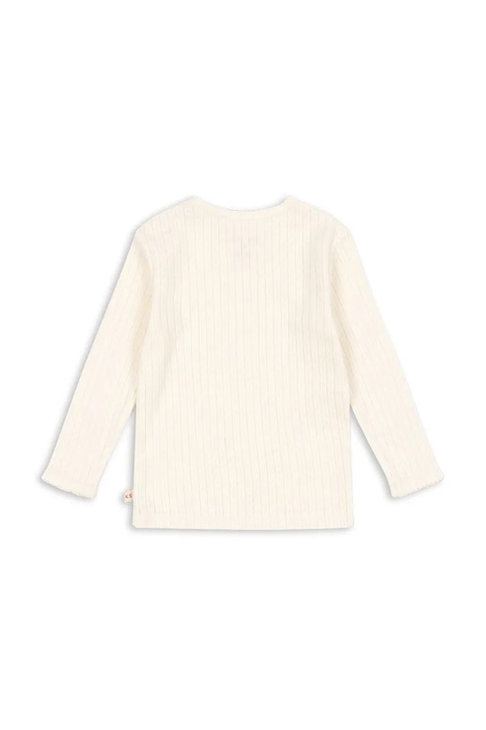 Bavlnené tričko s dlhým rukávom Konges Sløjd MINNIE BLOUSE GOTS KS104372.PreSpring béžová SS26