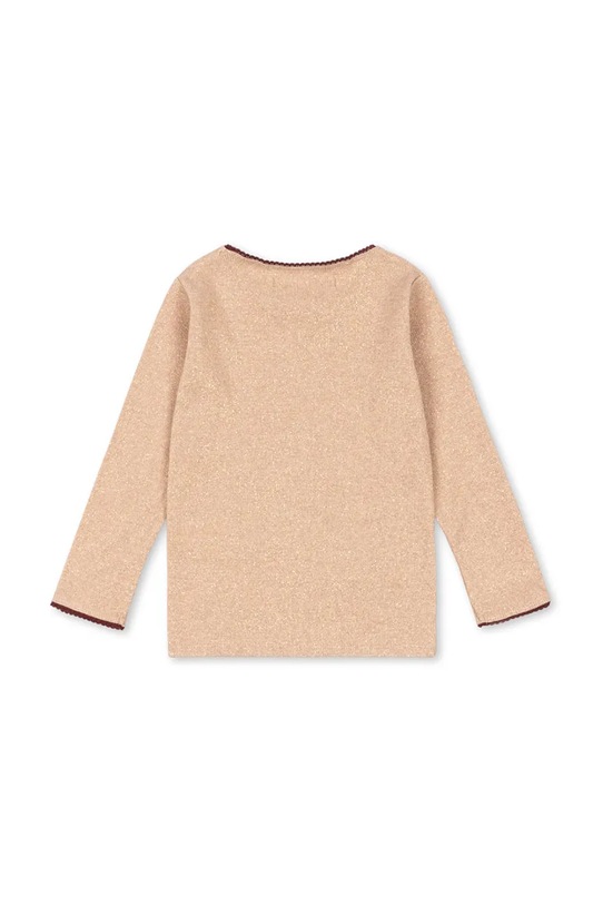 Detské tričko s dlhým rukávom Konges Sløjd ROLI BLOUSE KS104414.PreSpring béžová SS26