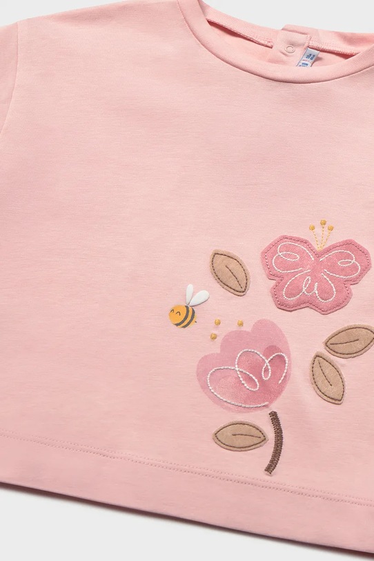 Dziewczynka Mayoral longsleeve dziecięcy 1088.4G.Baby.PPY2 różowy