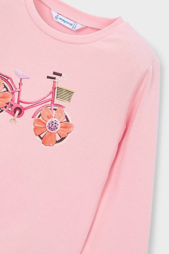 Dziewczynka Mayoral longsleeve dziecięcy 3019.6G.Mini.PPY2 różowy