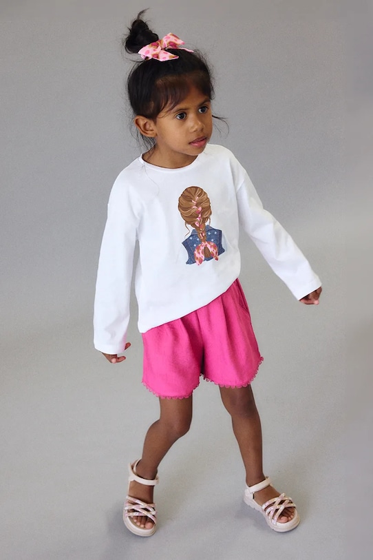 Mayoral longsleeve bawełniany dziecięcy 3020.6H.Mini.PPY2 biały