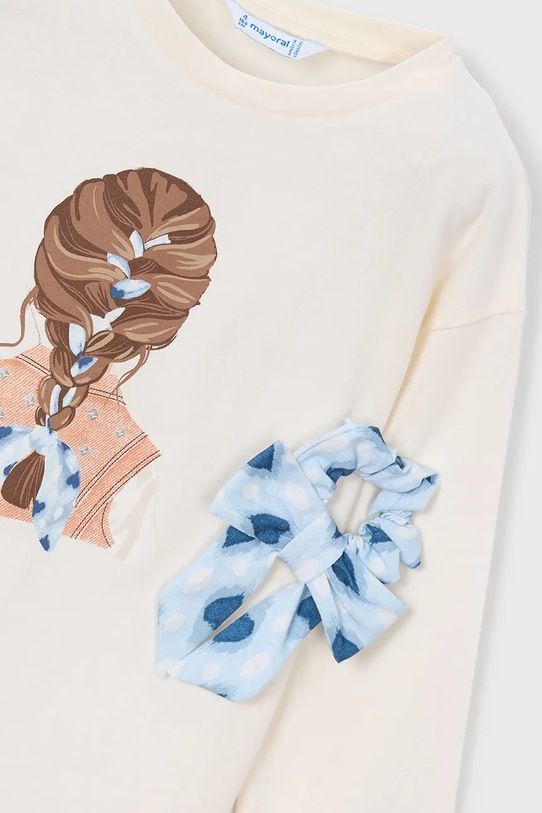 Κοριτσίστικα Παιδικό βαμβακερό μακρυμάνικο Mayoral 3020.6H.Mini.PPY2 μπεζ