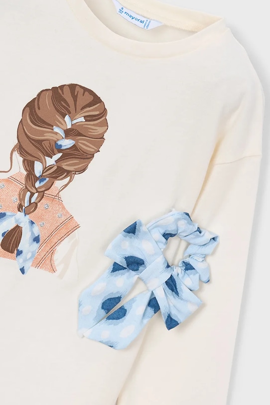 Κοριτσίστικα Παιδικό βαμβακερό μακρυμάνικο Mayoral 3020.6H.Mini.PPY2 μπεζ