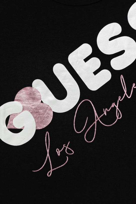 Dziewczynka Guess t-shirt dziecięcy J6RI00.K6YW4.PPY2 czarny
