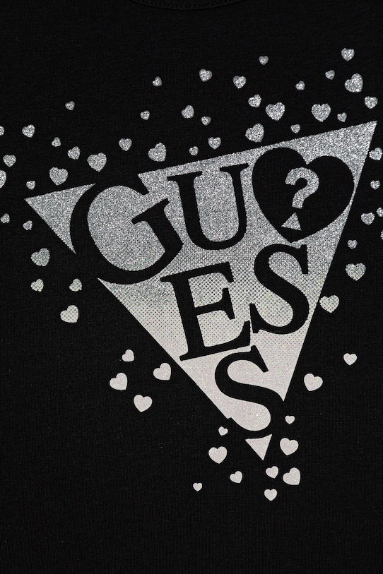 Dziewczynka Guess longsleeve dziecięcy K6RI01.K6YW4.PPY2 czarny