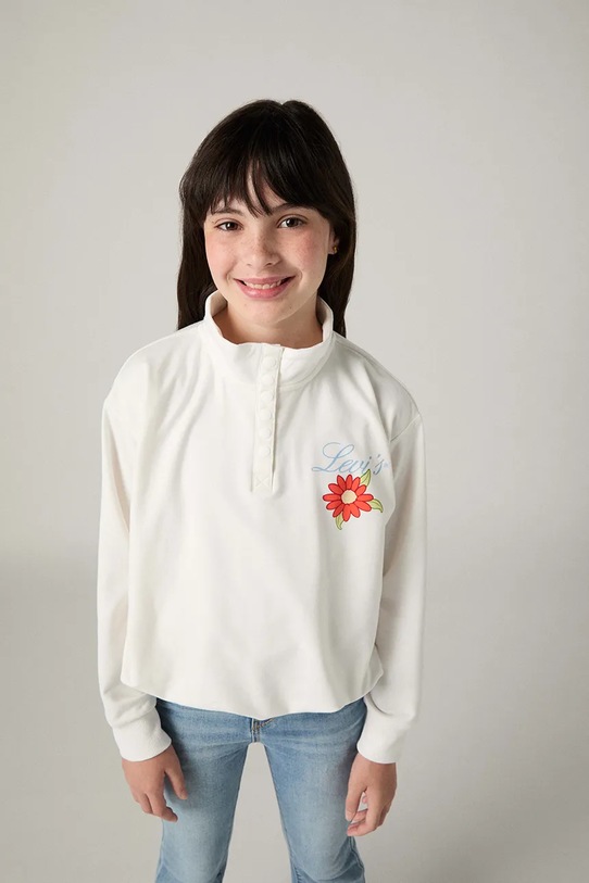 Levi's longsleeve dziecięcy BUBBLE HEM LS KNIT TOP 4EP549