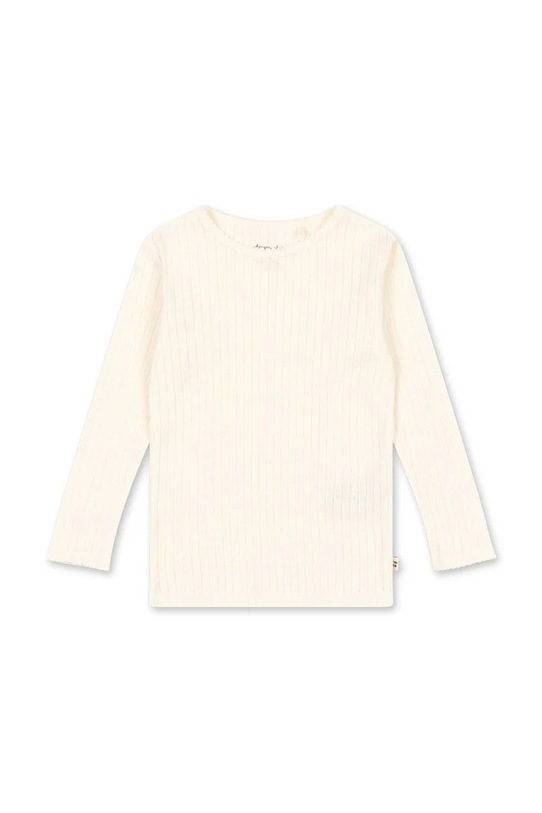 Konges Sløjd longsleeve bawełniany dziecięcy MINNIE BLOUSE GOTS bawełna biały KS105001.PPY2