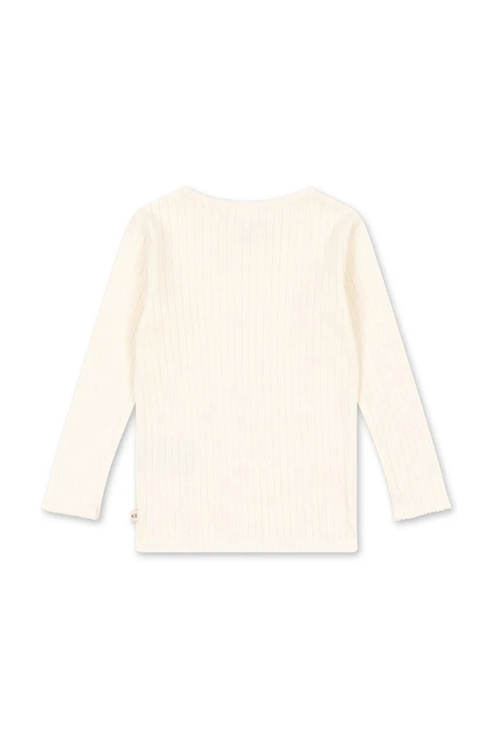Konges Sløjd longsleeve bawełniany dziecięcy MINNIE BLOUSE GOTS KS105001.PPY2 biały SS26