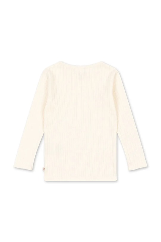 Konges Sløjd longsleeve bawełniany dziecięcy MINNIE BLOUSE GOTS KS105001.PPY2 biały SS26