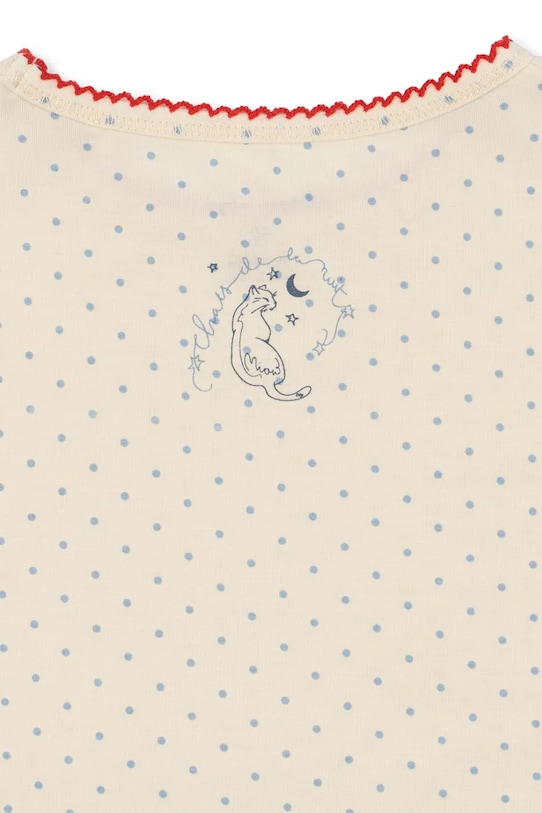 Dziewczynka Konges Sløjd longsleeve dziecięcy MIMMI MODAL BLOUSE KS104991.PPY2 beżowy