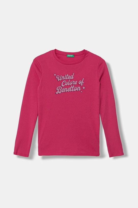 United Colors of Benetton majica dugih rukava za djecu od pamuka roza 3I9WC10S7.G.Stagionale
