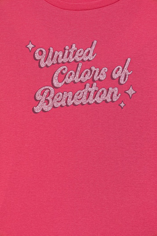 Djevojčice United Colors of Benetton majica dugih rukava za djecu od pamuka 3I9WC10S7.G.Stagionale roza