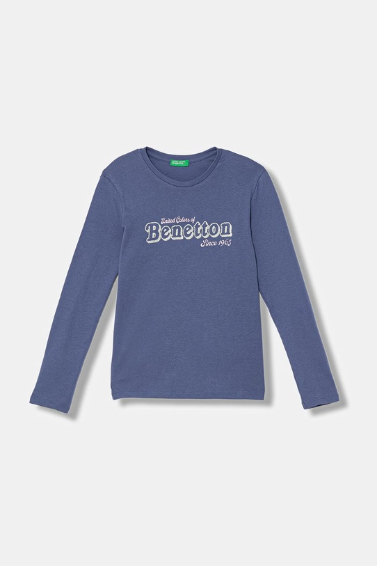 United Colors of Benetton tričko s dlouhým rukávem dětské bavlněné námořnická modř 3I9WC10S7.G.Stagionale