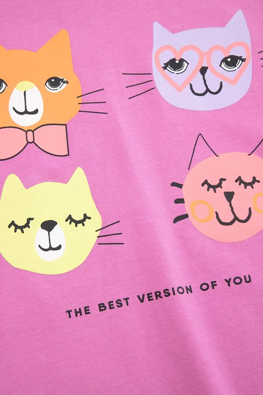 Dětské tričko s dlouhým rukávem Coccodrillo růžová WC6143102VGA