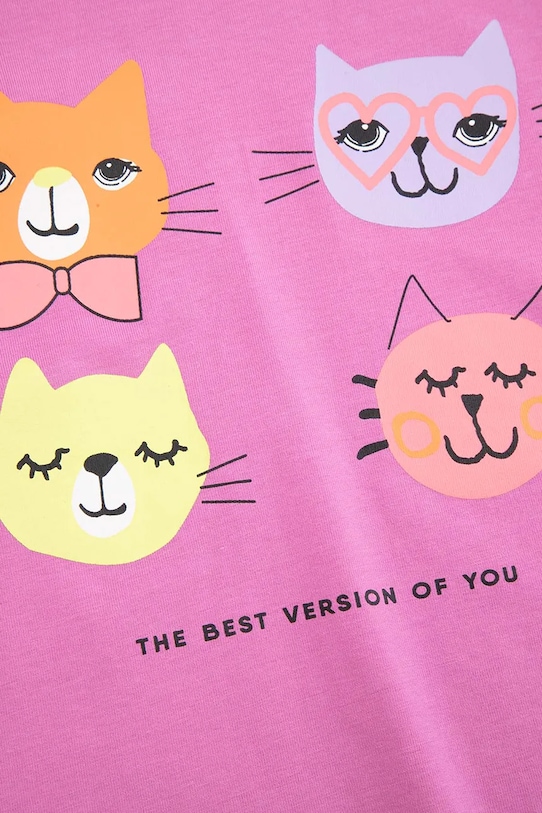 Dětské tričko s dlouhým rukávem Coccodrillo růžová WC6143102VGA