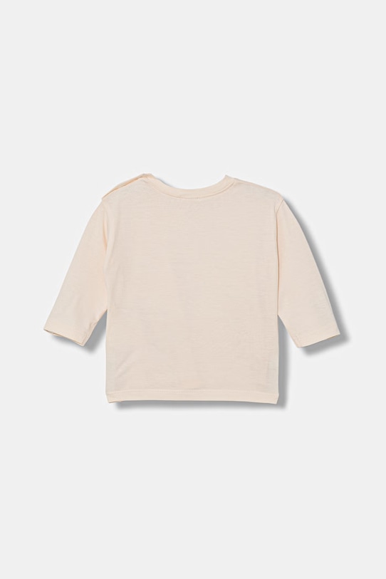 United Colors of Benetton longsleeve dziecięcy bawełniany 3I1XA1070.W.Stagionale beżowy SS26