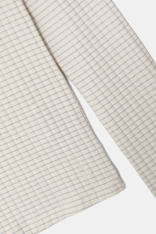 Dziewczynka United Colors of Benetton longsleeve dziecięcy z bawełną 3V10C10SC.G.Stagionale beżowy