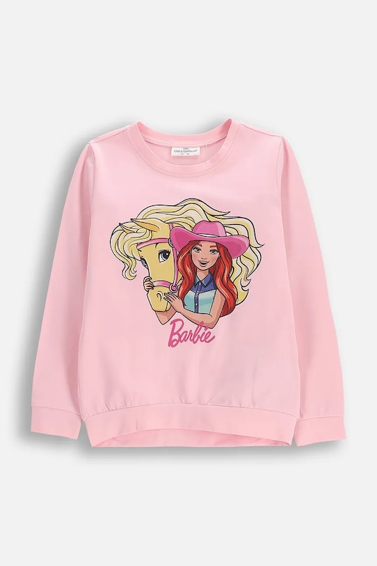 Coccodrillo longsleeve dziecięcy bawełniany różowy WC6143102LGD