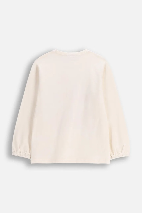 Coccodrillo tričko s dlhým rukávom detské s bavlnou WC6143103FGK béžová SS26