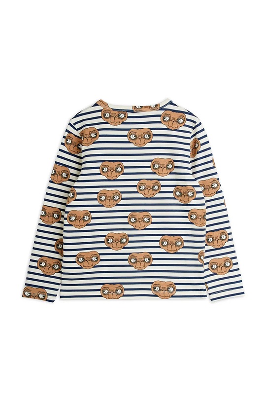 Mini Rodini longsleeve dziecięcy z bawełną E.T. 25820107 biały SS26