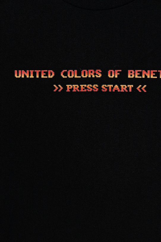 Chłopiec United Colors of Benetton longsleeve bawełniany dziecięcy 3BL0C10R2.G.Seasonal czarny