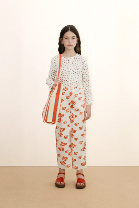 Tinycottons longsleeve dziecięcy TINY ROSES RIB KIDS JACKET SS26.098