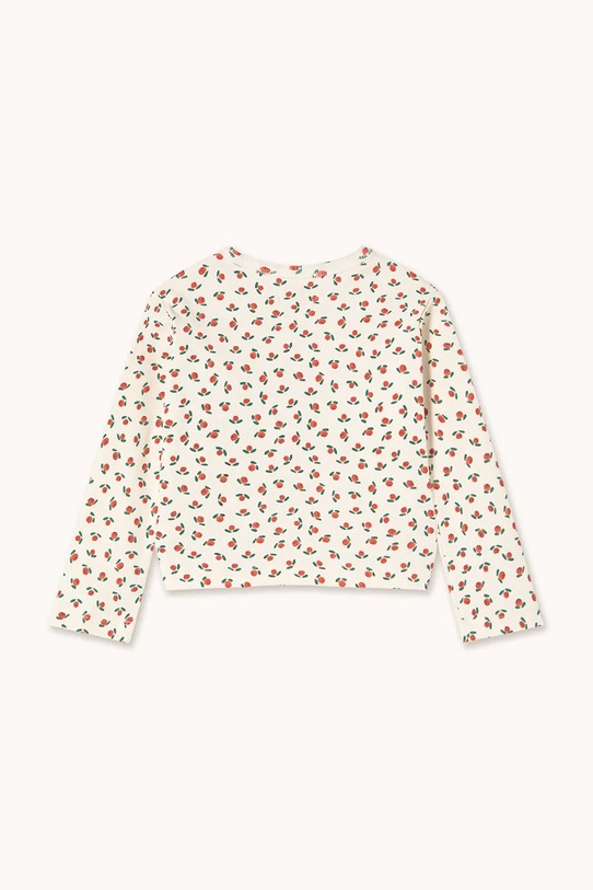 Chłopiec Tinycottons longsleeve dziecięcy TINY ROSES RIB KIDS JACKET SS26.098 biały