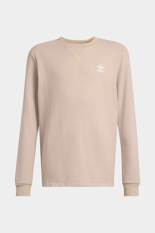 Dječja majica dugih rukava adidas Originals KD5532 bež SS26