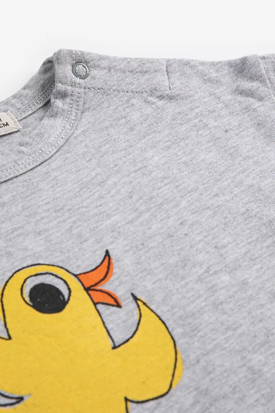 Chłopiec Bobo Choses longsleeve bawełniany niemowlęcy Flying Oranges 126AB008 szary