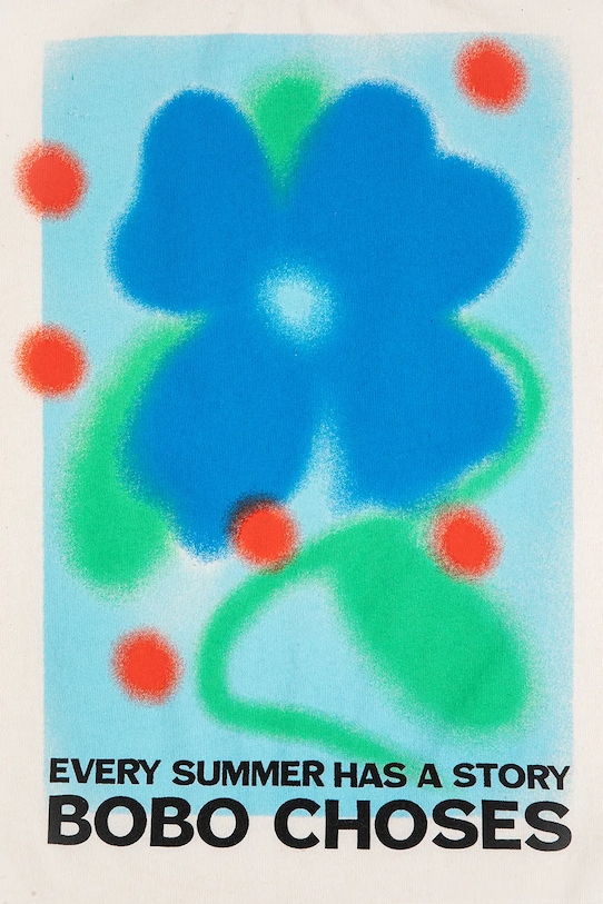 Fiú Bobo Choses gyerek pamut hosszú ujjú felső Summer Story 126AC003 fehér