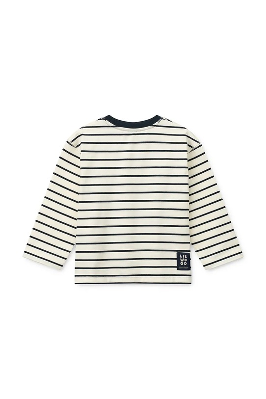 Otroška bombažna majica z dolgimi rokavi Liewood Tyler Stripe LS T-shirt LW20354.PPY2 bela SS26
