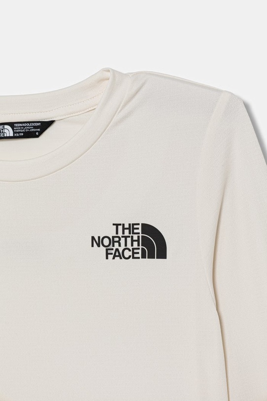 Chłopiec The North Face longsleeve dziecięcy TEEN 24/7 LS TEE NF0A8EB8QLI1 beżowy