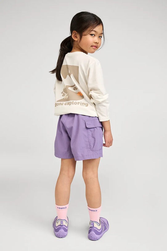 Reima longsleeve dziecięcy z bawełną Tosikiva biały 5200472A.PPY2