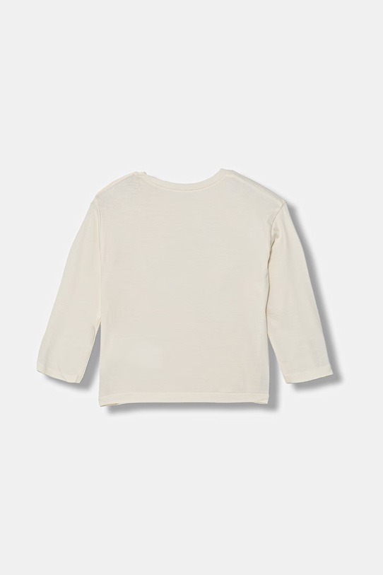 United Colors of Benetton longsleeve dziecięcy bawełniany 3I1XA106Z.W.Stagionale beżowy SS26