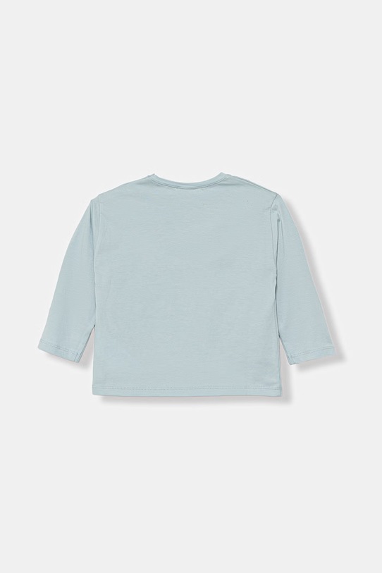 United Colors of Benetton longsleeve dziecięcy bawełniany 3I1XA106Z.W.Stagionale niebieski SS26