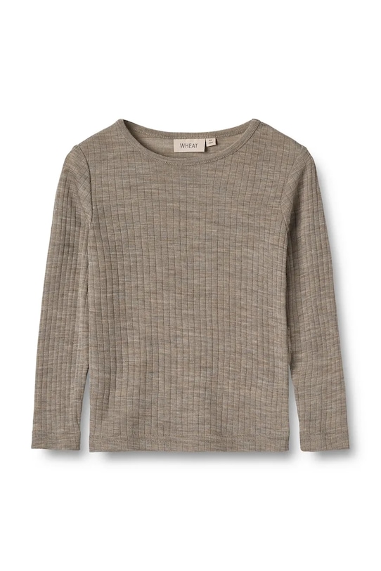 Wheat longsleeve z dodatkiem wełny dziecięcy pozostałe beżowy 2157k.781