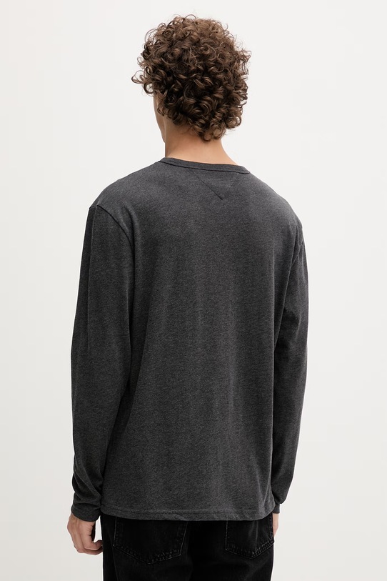 Odzież Tommy Jeans longsleeve męski DM0DM22668 szary