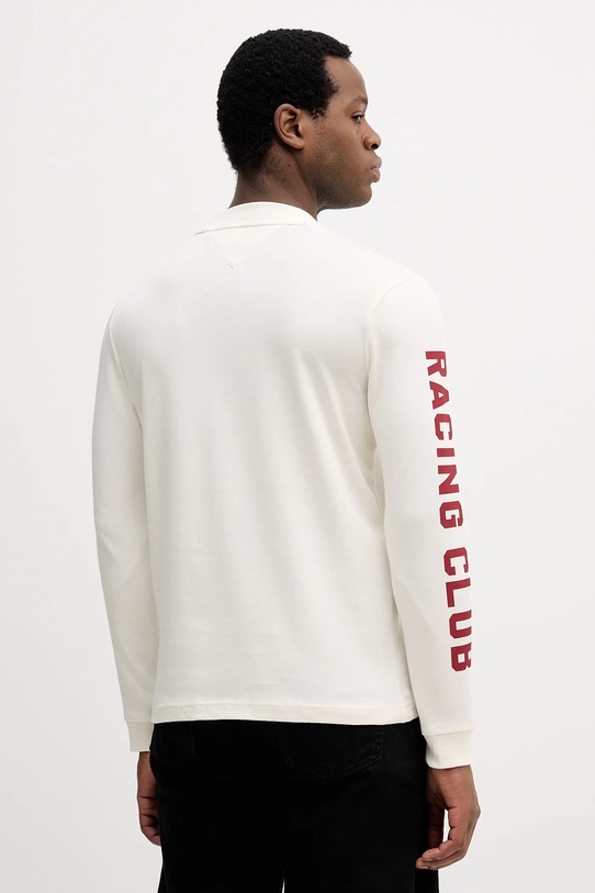 Odzież Tommy Hilfiger longsleeve bawełniany MW0MW41467 beżowy