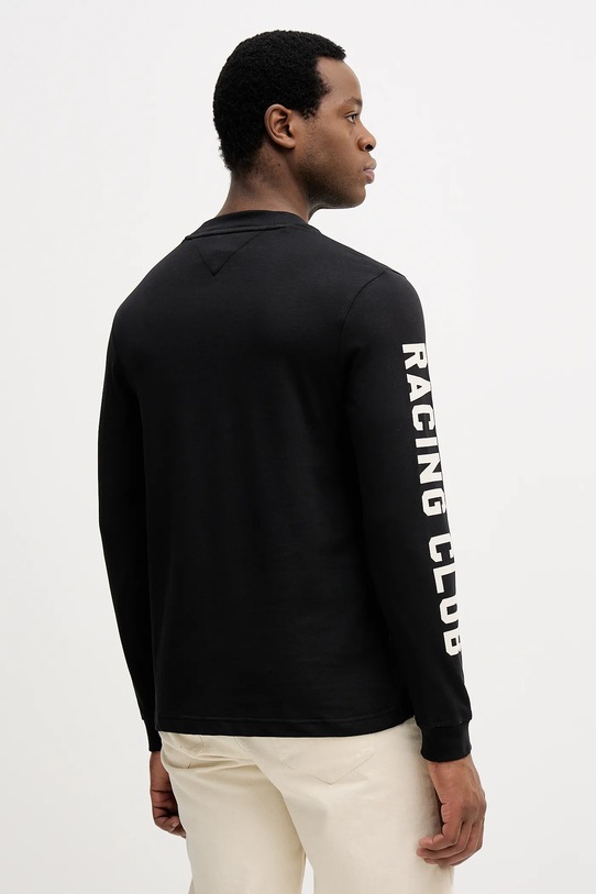 Odzież Tommy Hilfiger longsleeve bawełniany MW0MW41467 czarny