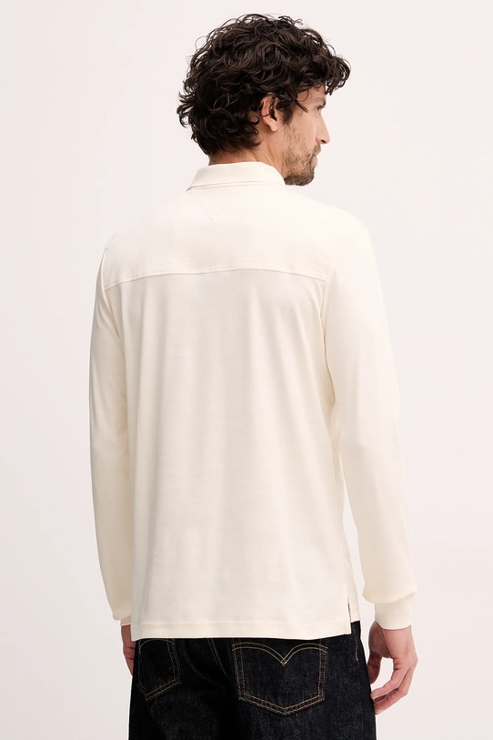 Odzież Tommy Hilfiger longsleeve bawełniany MW0MW42808 beżowy