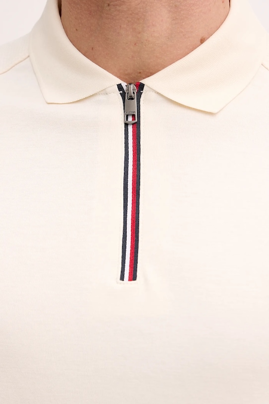 Tommy Hilfiger longsleeve bawełniany MW0MW42808 beżowy