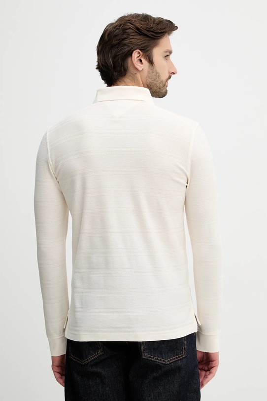 Tommy Hilfiger longsleeve bawełniany MW0MW41930 beżowy SS26